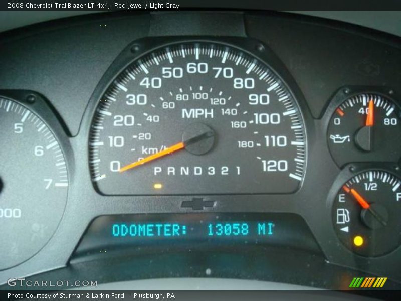 Red Jewel / Light Gray 2008 Chevrolet TrailBlazer LT 4x4