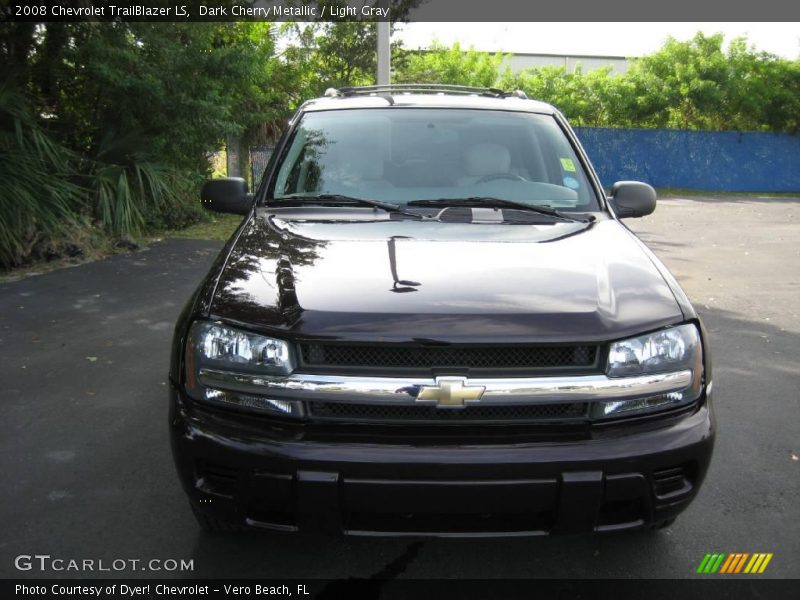 Dark Cherry Metallic / Light Gray 2008 Chevrolet TrailBlazer LS