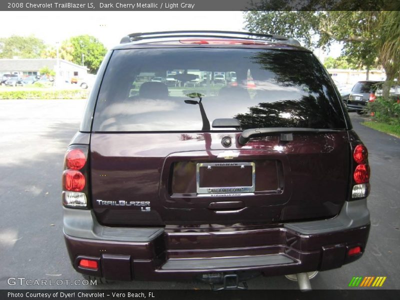 Dark Cherry Metallic / Light Gray 2008 Chevrolet TrailBlazer LS