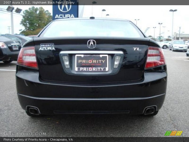 Nighthawk Black Pearl / Ebony 2007 Acura TL 3.2