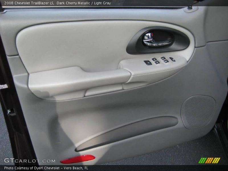 Dark Cherry Metallic / Light Gray 2008 Chevrolet TrailBlazer LS