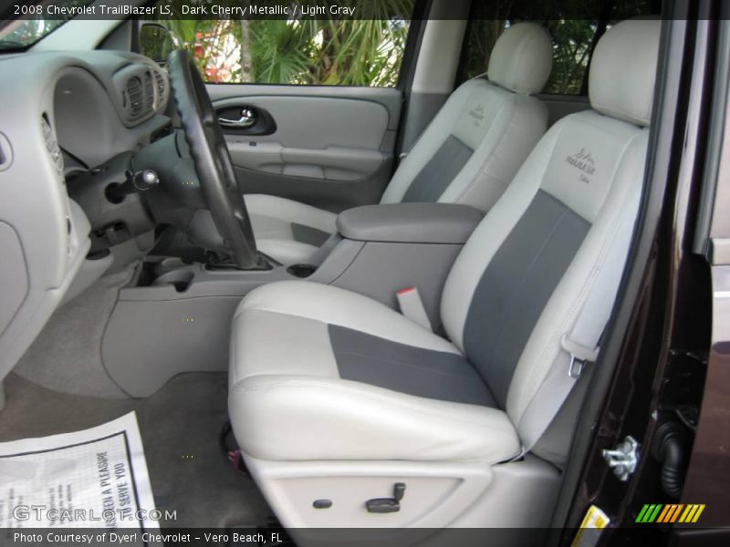 Dark Cherry Metallic / Light Gray 2008 Chevrolet TrailBlazer LS
