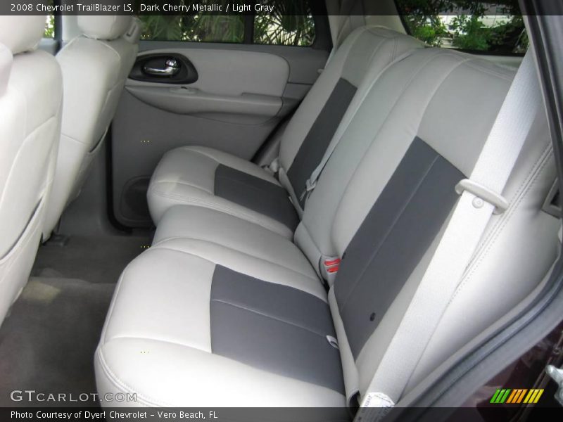 Dark Cherry Metallic / Light Gray 2008 Chevrolet TrailBlazer LS