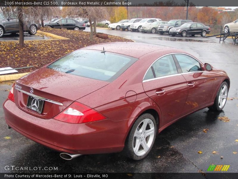 Bordeaux Red Metallic / Cashmere Beige 2006 Mercedes-Benz CLS 500