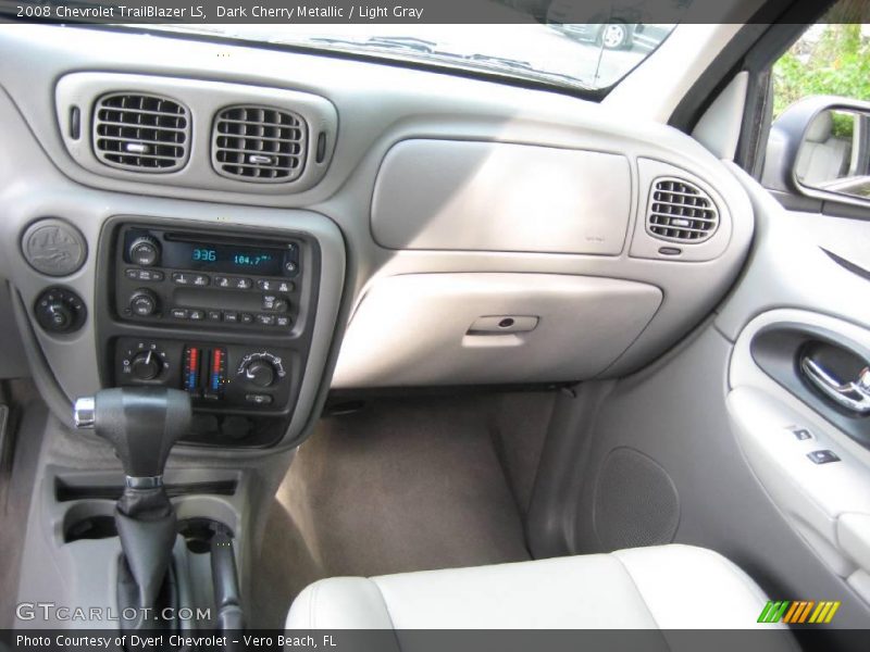 Dark Cherry Metallic / Light Gray 2008 Chevrolet TrailBlazer LS