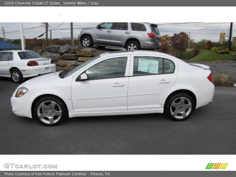 Summit White / Gray 2009 Chevrolet Cobalt LT Sedan