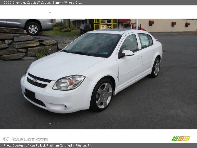 Summit White / Gray 2009 Chevrolet Cobalt LT Sedan