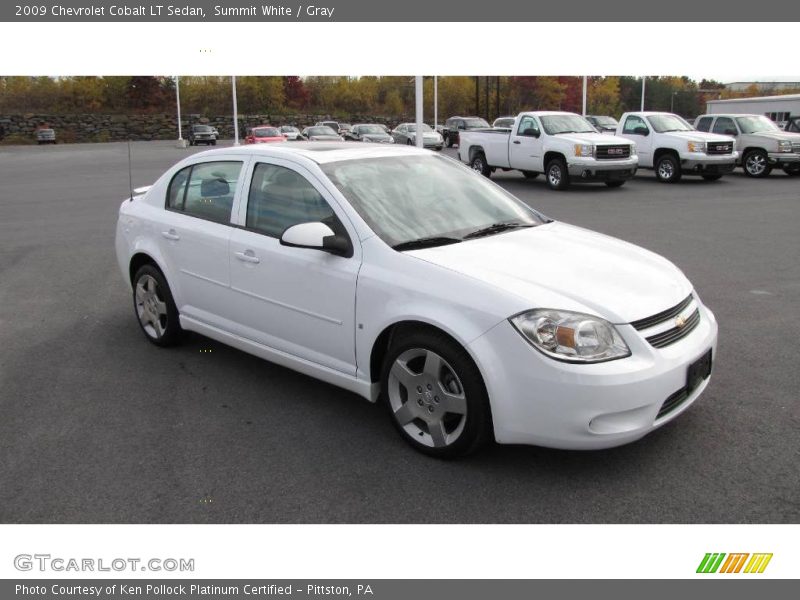 Summit White / Gray 2009 Chevrolet Cobalt LT Sedan