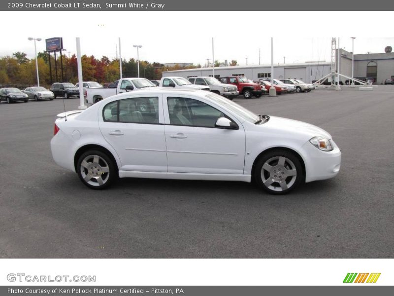 Summit White / Gray 2009 Chevrolet Cobalt LT Sedan