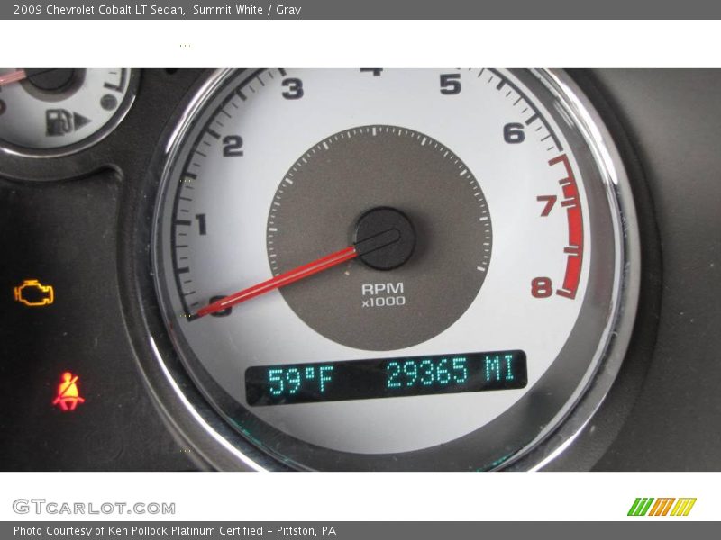 Summit White / Gray 2009 Chevrolet Cobalt LT Sedan