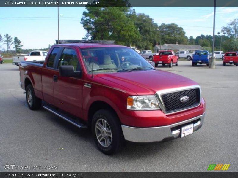 Redfire Metallic / Tan 2007 Ford F150 XLT SuperCab