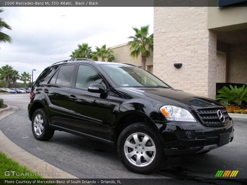 Black / Black 2006 Mercedes-Benz ML 350 4Matic