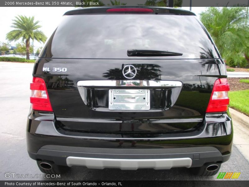 Black / Black 2006 Mercedes-Benz ML 350 4Matic
