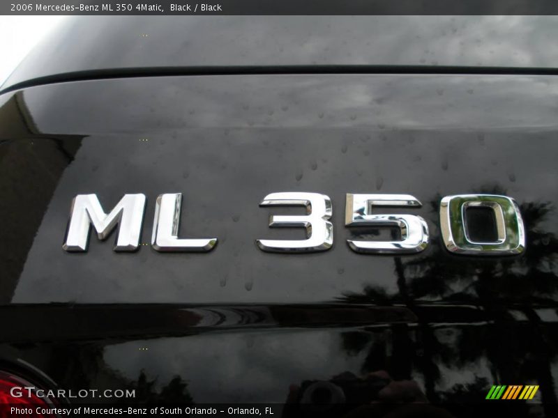 Black / Black 2006 Mercedes-Benz ML 350 4Matic