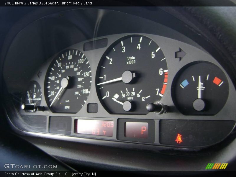 Bright Red / Sand 2001 BMW 3 Series 325i Sedan