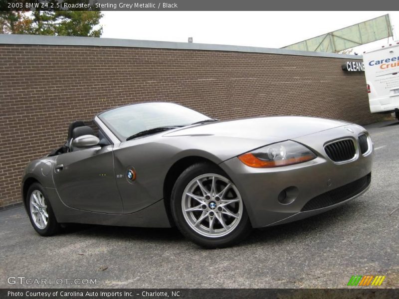 Sterling Grey Metallic / Black 2003 BMW Z4 2.5i Roadster