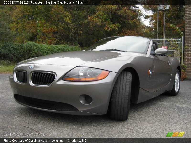 Sterling Grey Metallic / Black 2003 BMW Z4 2.5i Roadster