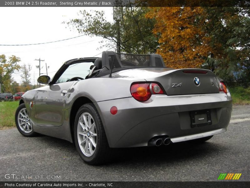 Sterling Grey Metallic / Black 2003 BMW Z4 2.5i Roadster