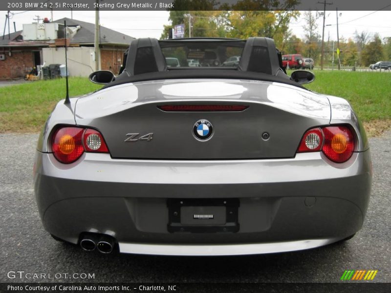Sterling Grey Metallic / Black 2003 BMW Z4 2.5i Roadster