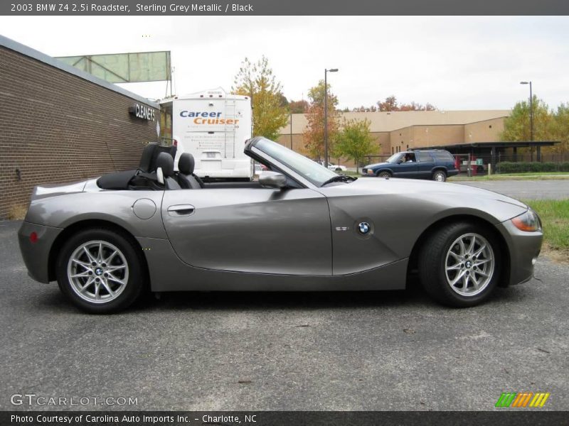 Sterling Grey Metallic / Black 2003 BMW Z4 2.5i Roadster