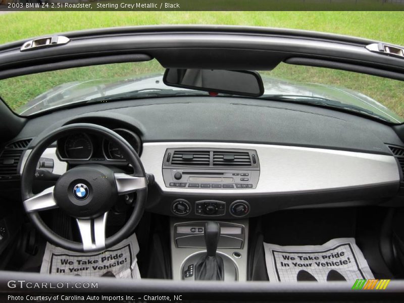 Sterling Grey Metallic / Black 2003 BMW Z4 2.5i Roadster