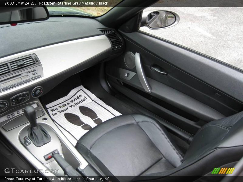 Sterling Grey Metallic / Black 2003 BMW Z4 2.5i Roadster