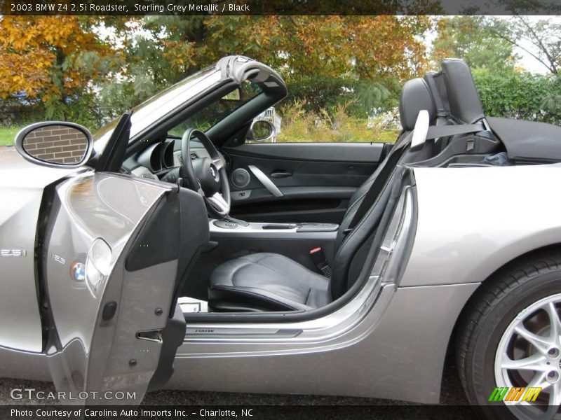 Sterling Grey Metallic / Black 2003 BMW Z4 2.5i Roadster