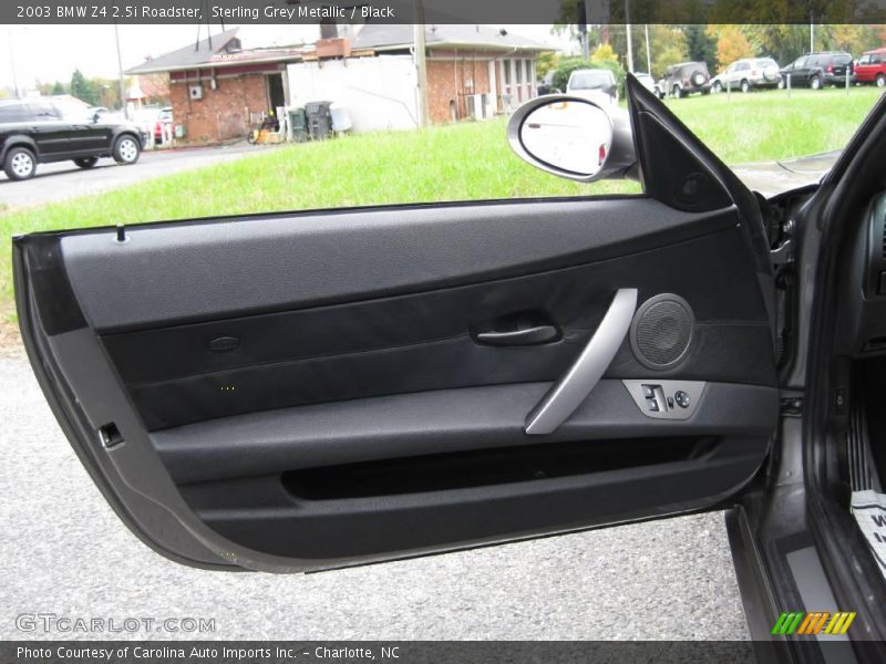 Sterling Grey Metallic / Black 2003 BMW Z4 2.5i Roadster