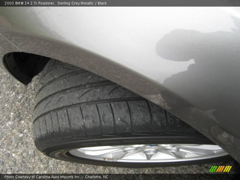 Sterling Grey Metallic / Black 2003 BMW Z4 2.5i Roadster