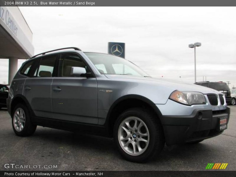 Blue Water Metallic / Sand Beige 2004 BMW X3 2.5i