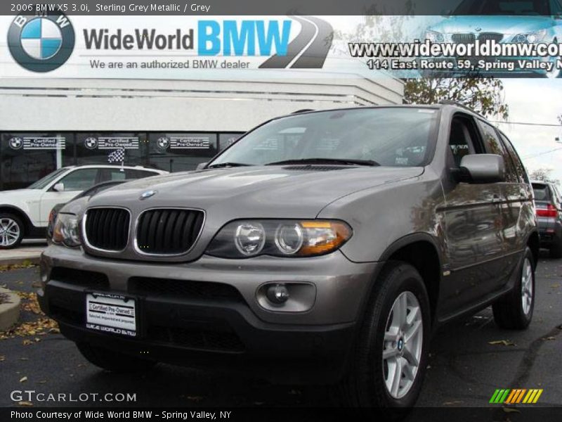 Sterling Grey Metallic / Grey 2006 BMW X5 3.0i