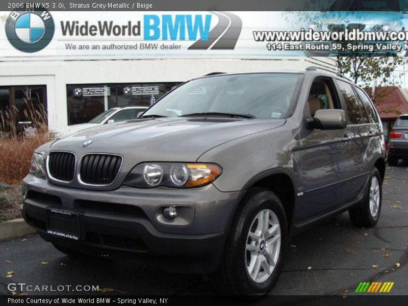 Stratus Grey Metallic / Beige 2006 BMW X5 3.0i