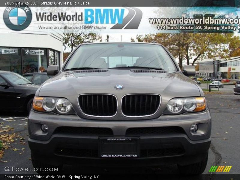 Stratus Grey Metallic / Beige 2006 BMW X5 3.0i