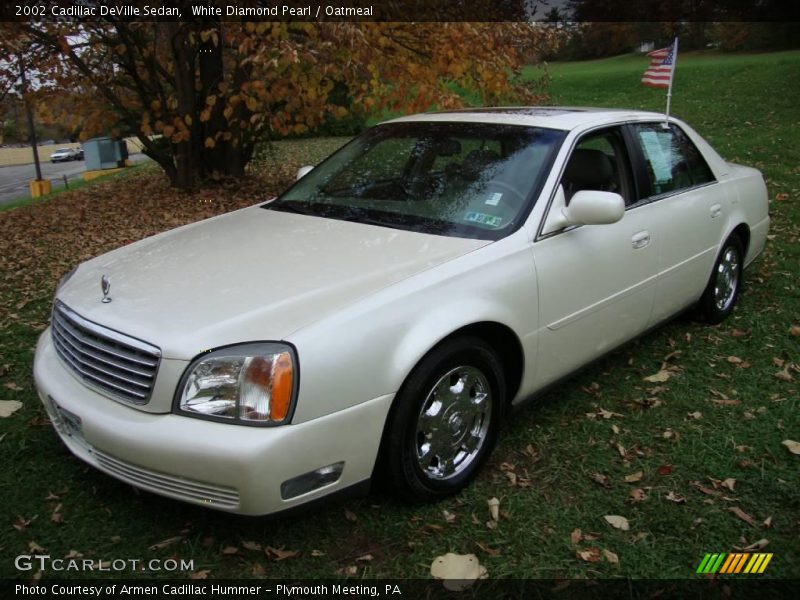 White Diamond Pearl / Oatmeal 2002 Cadillac DeVille Sedan