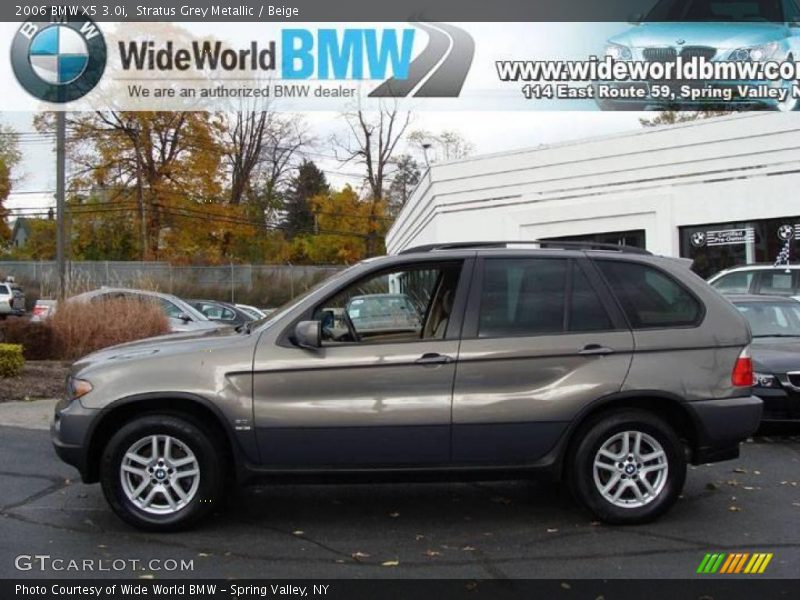 Stratus Grey Metallic / Beige 2006 BMW X5 3.0i