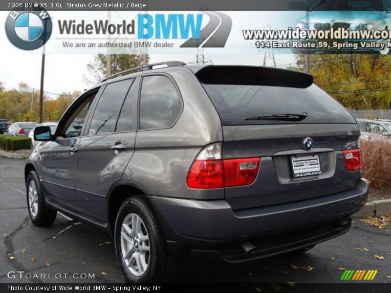 Stratus Grey Metallic / Beige 2006 BMW X5 3.0i