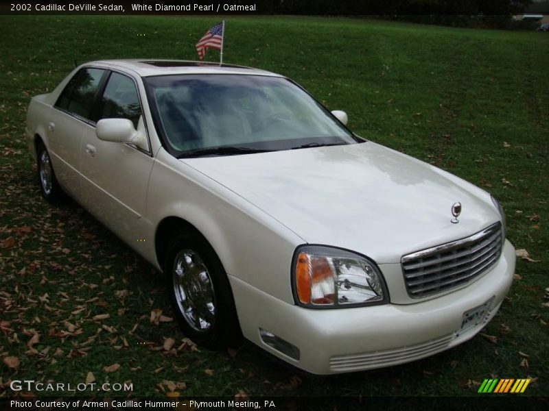 White Diamond Pearl / Oatmeal 2002 Cadillac DeVille Sedan