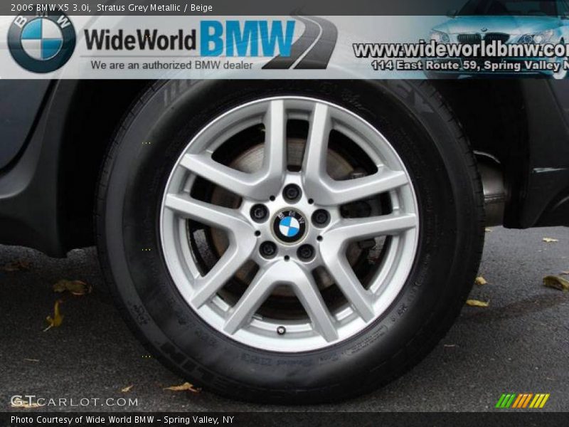 Stratus Grey Metallic / Beige 2006 BMW X5 3.0i