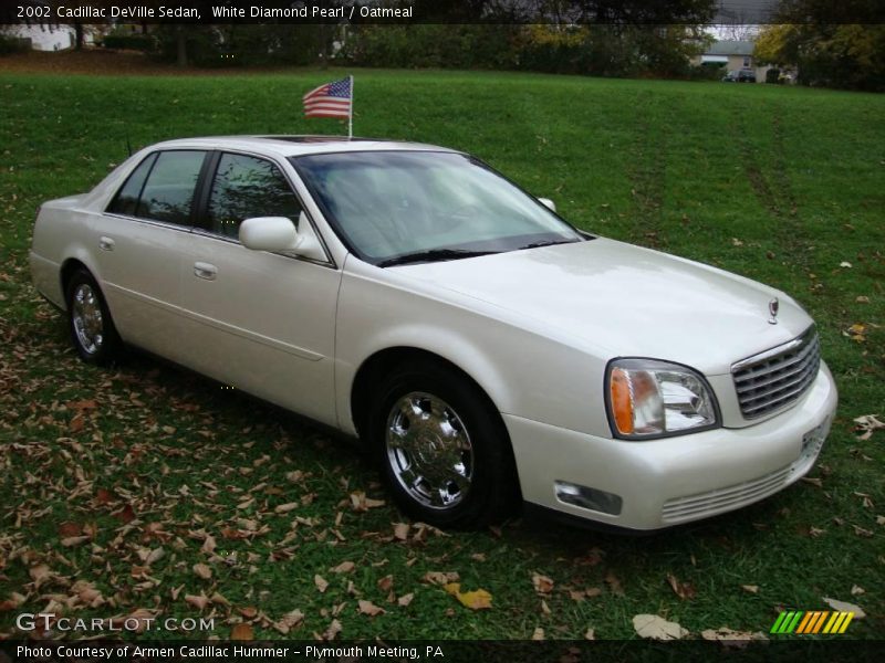White Diamond Pearl / Oatmeal 2002 Cadillac DeVille Sedan