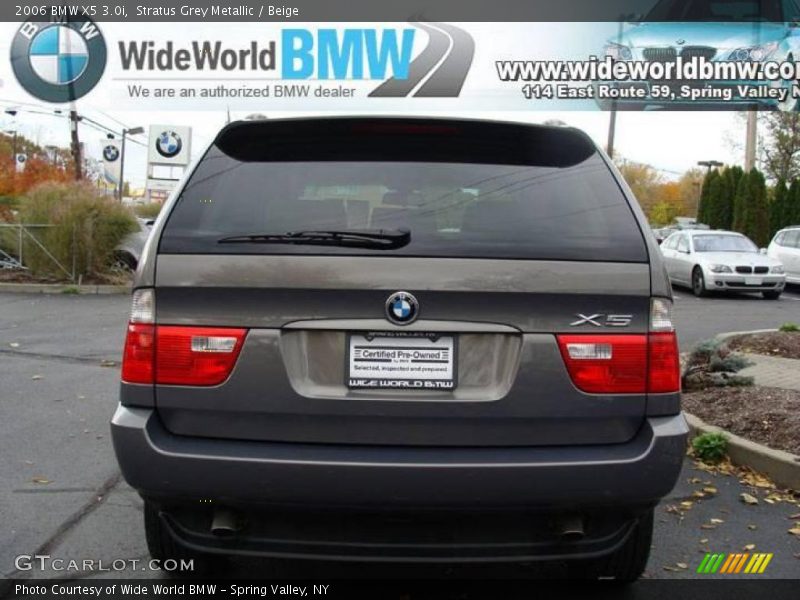 Stratus Grey Metallic / Beige 2006 BMW X5 3.0i