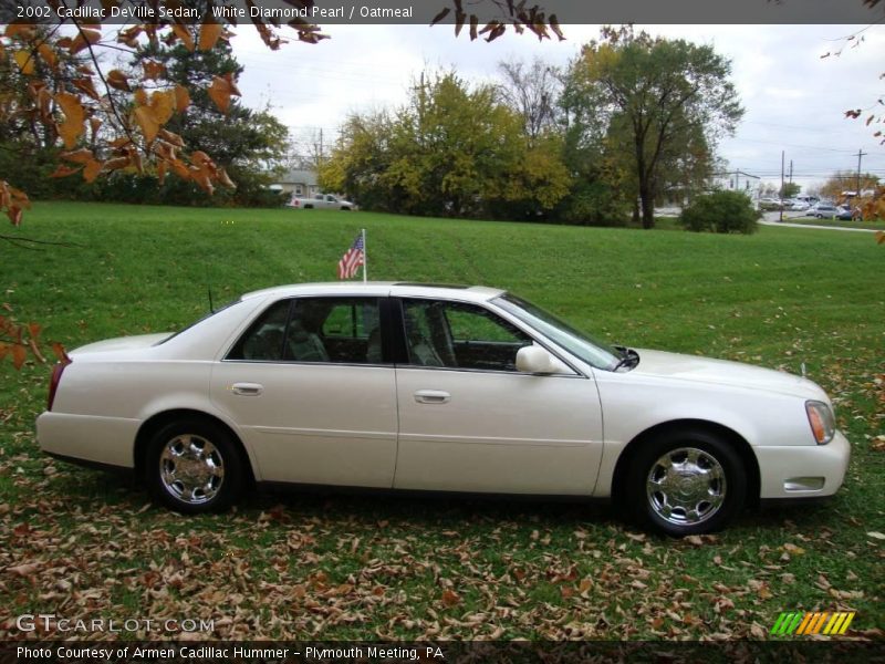 White Diamond Pearl / Oatmeal 2002 Cadillac DeVille Sedan
