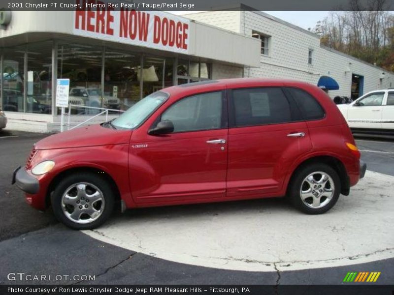 Inferno Red Pearl / Taupe/Pearl Beige 2001 Chrysler PT Cruiser