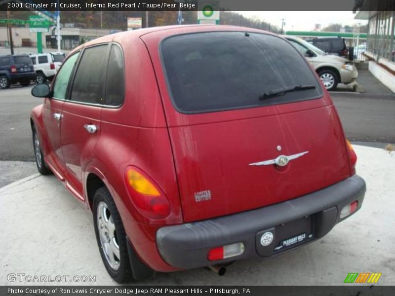 Inferno Red Pearl / Taupe/Pearl Beige 2001 Chrysler PT Cruiser