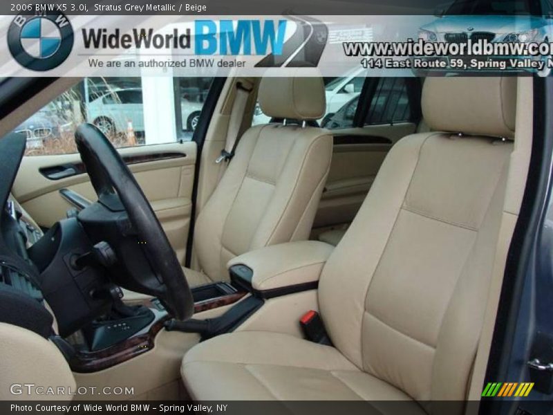 Stratus Grey Metallic / Beige 2006 BMW X5 3.0i