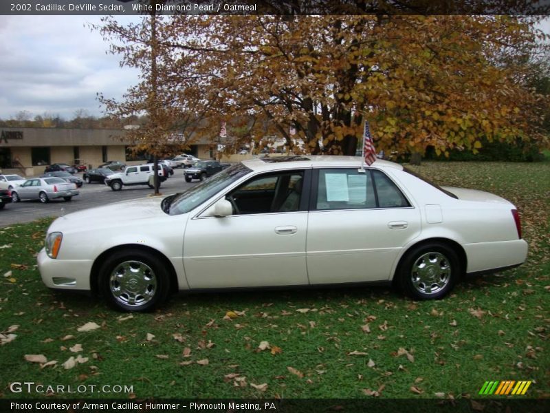 White Diamond Pearl / Oatmeal 2002 Cadillac DeVille Sedan