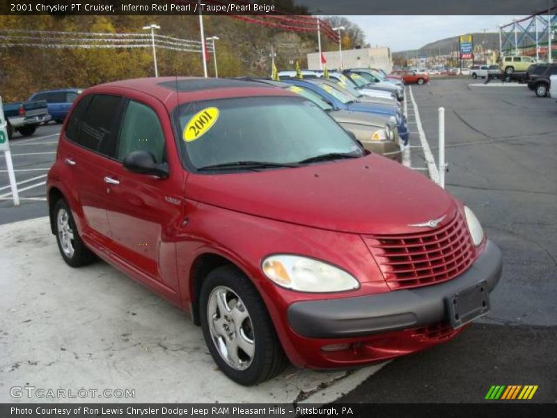 Inferno Red Pearl / Taupe/Pearl Beige 2001 Chrysler PT Cruiser