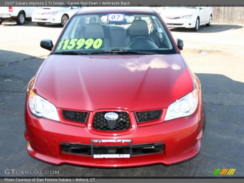Garnet Red Pearl / Anthracite Black 2007 Subaru Impreza 2.5i Sedan