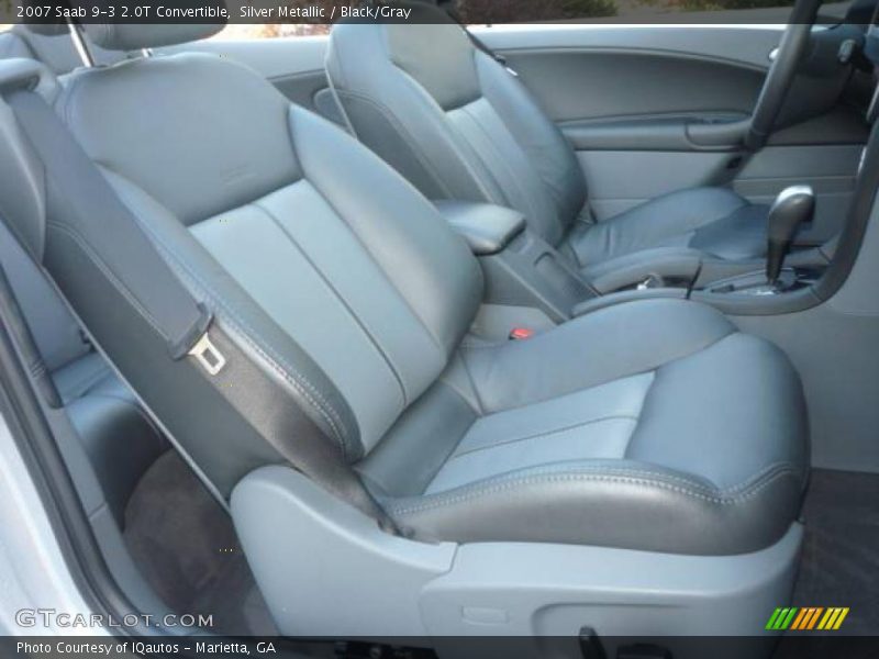 Silver Metallic / Black/Gray 2007 Saab 9-3 2.0T Convertible