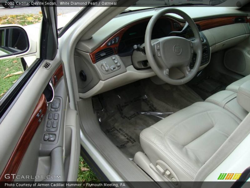 White Diamond Pearl / Oatmeal 2002 Cadillac DeVille Sedan