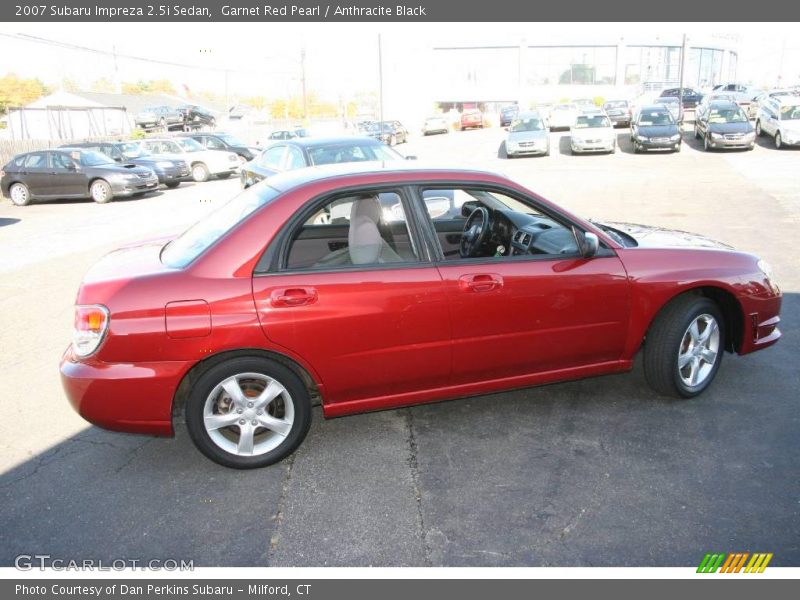 Garnet Red Pearl / Anthracite Black 2007 Subaru Impreza 2.5i Sedan